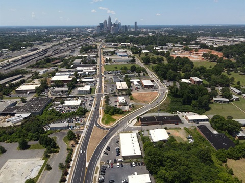 Aerial view of Charlotte