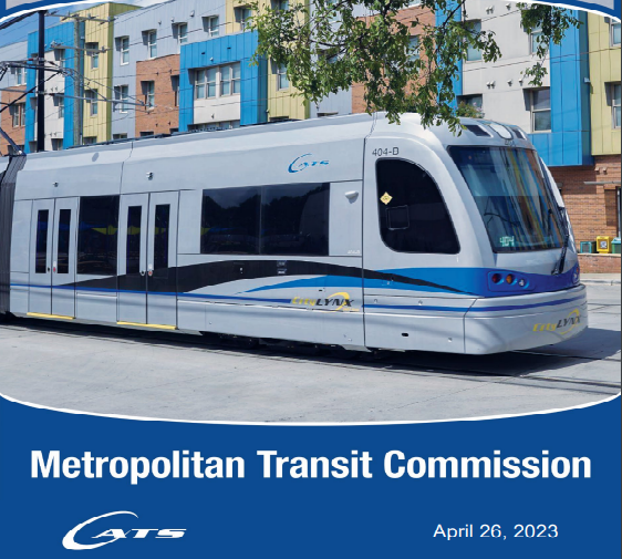 Metropolitan Transit Commission with Lightrail Car