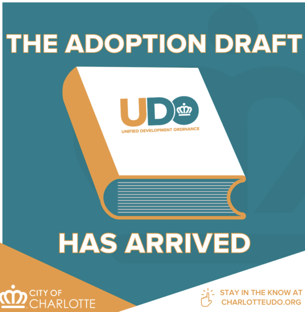 Charlotte city council will vote on the UDO next week. Here’s what to know. UDO poster
