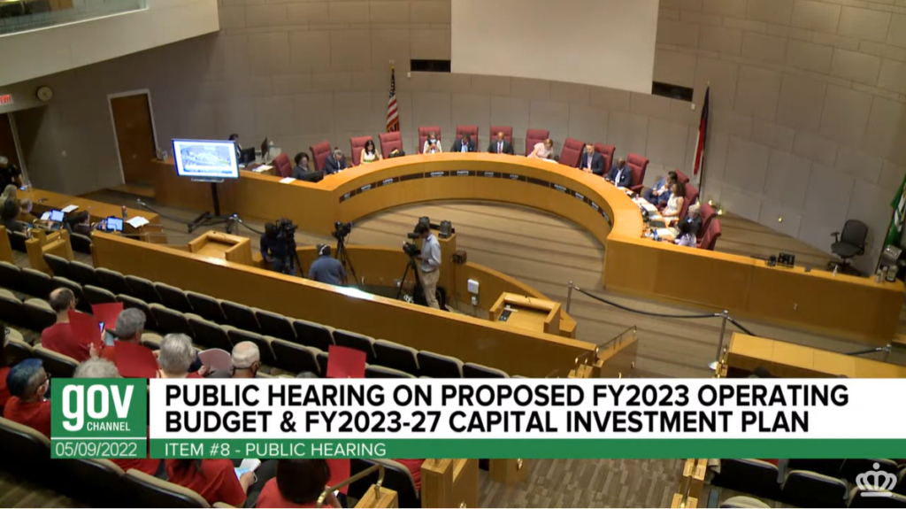 City Council Meeting Screenshot 2022