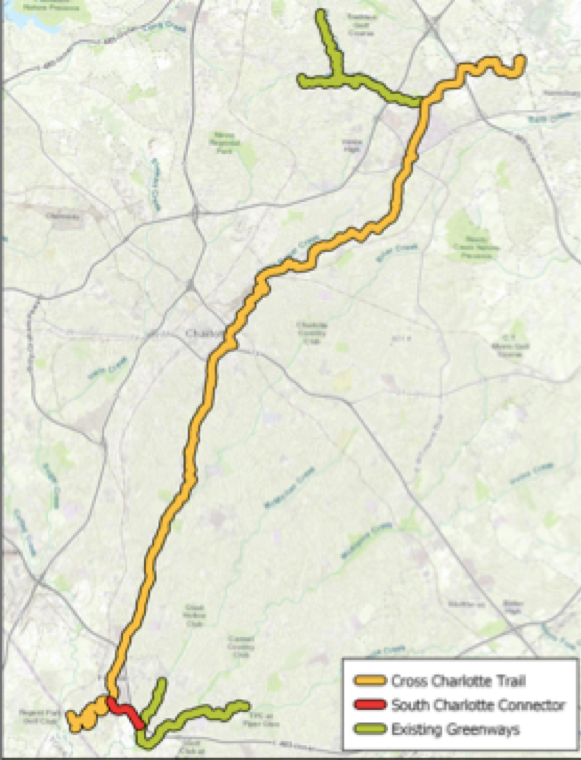 Cross Charlotte Trail map