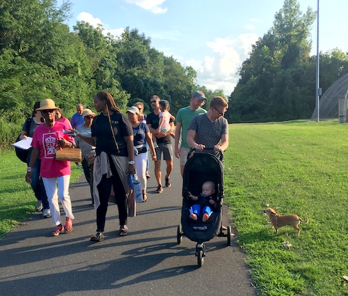 We had a great group for our walk along the greenway.