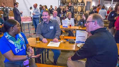 Sustain Charlotte's GrowSmartCLT event, at Free Range Brewing, December 2018
