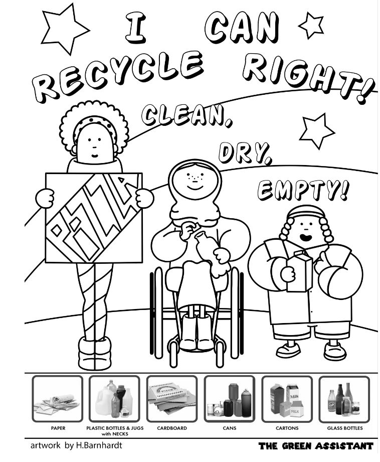 Kids can recycle right, too!