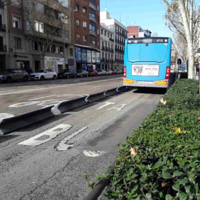 Madrid bus lane