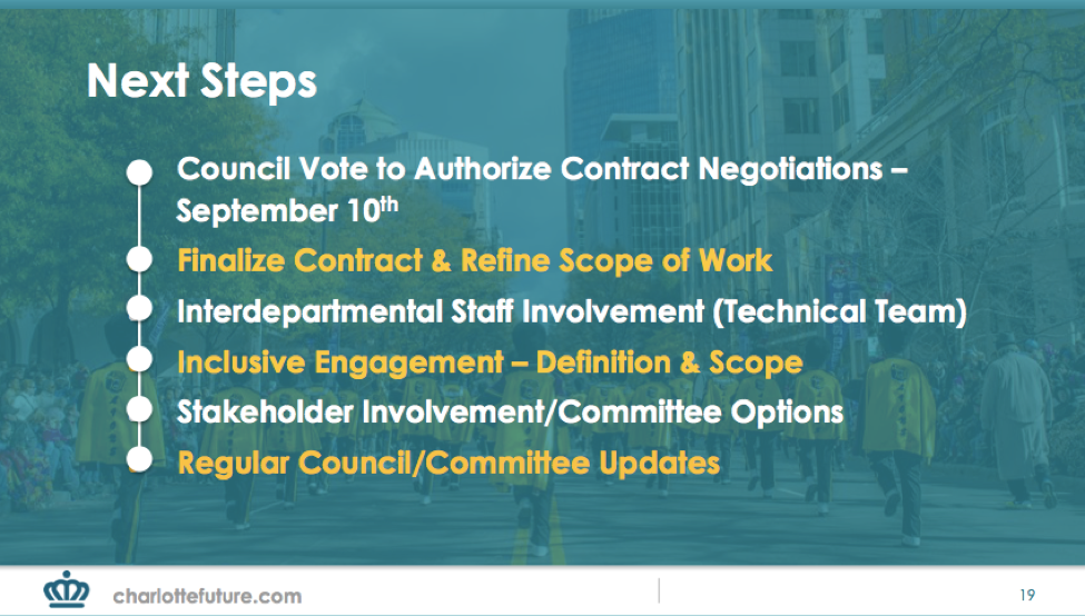 Next Steps for the Comprehensive Plan
