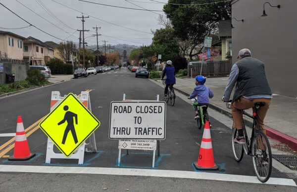 A new shared street in Oakland, CA