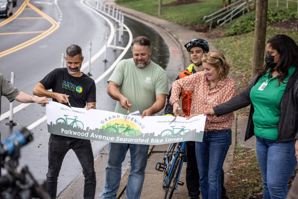 Parkwood Bike Lanes Ribbon Cutting