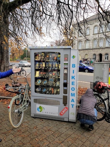 Biking vending machine