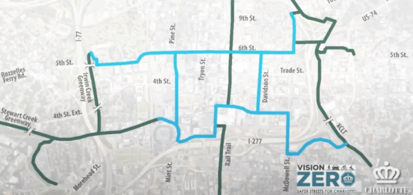 Protected lanes map