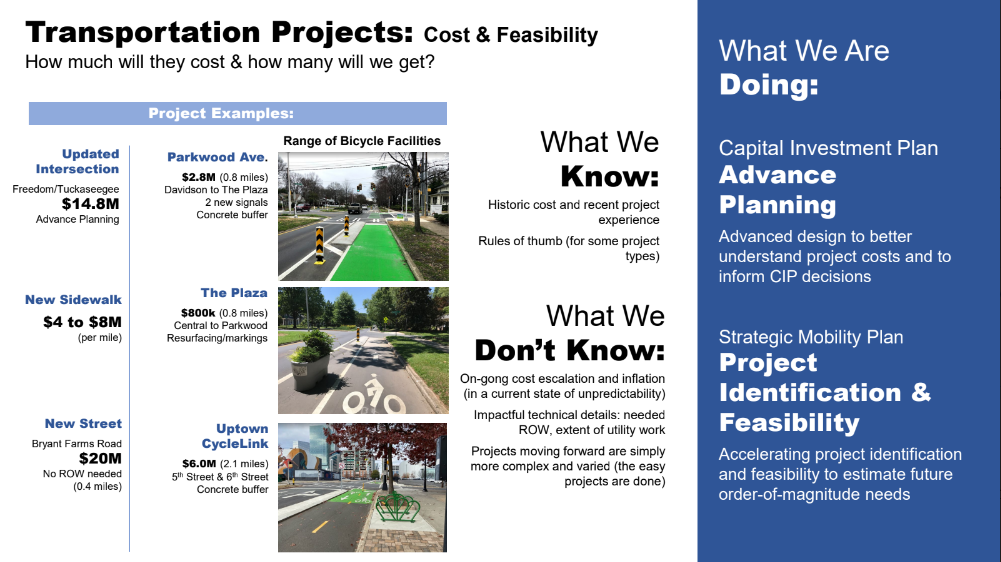 Slide on Transportation Projects