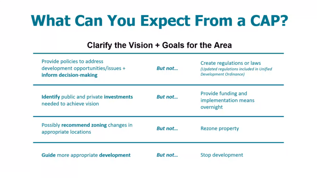 CAP vision and goals infographic