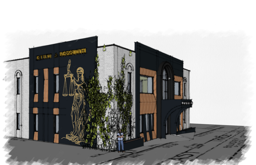 Rendering of Insight Architects' Passive House design