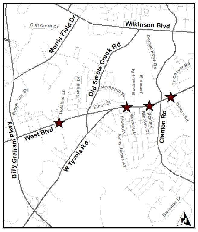 Wilkinson Blvd Map