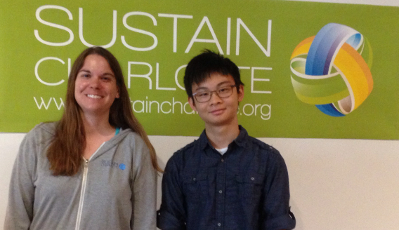 Our Program Director Meg Fencil (left) and intern Jamie Lee (right) worked together on Walk2Transit this summer!