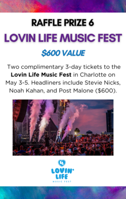 Lovin' Life Music Fest raffle