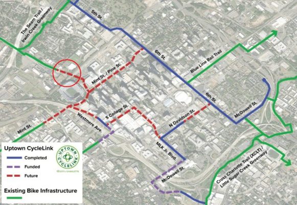 Uptown CycleLink status map