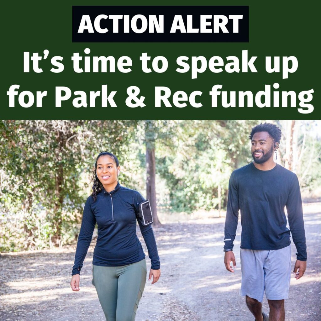 Action Alert: park and rec funding